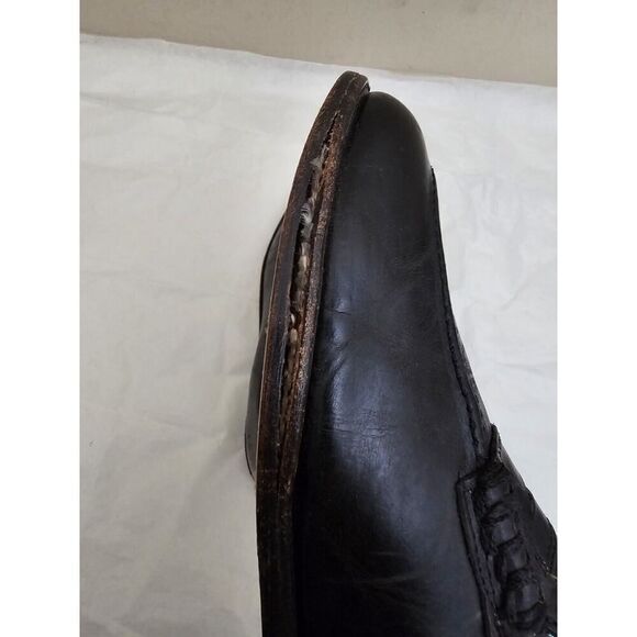 Frye John Addison Mens 9.5 D Black Leather Penny Loafers Dress Shoes Slip On main image 15